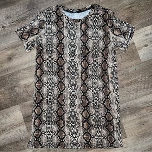 Snake print dress